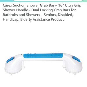 3 Carex suction shower grab bar 16 "